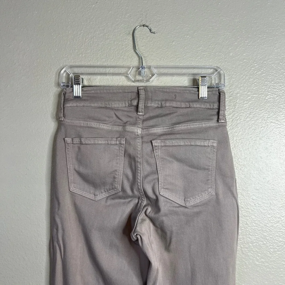 NYDJ Marilyn Straight Leg‎ Jeans Gray Size 2 Hand Cropped Lift Tuck Technology